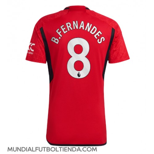 Camiseta Manchester United Bruno Fernandes #8 Primera Equipación Replica 2023-24 mangas cortas